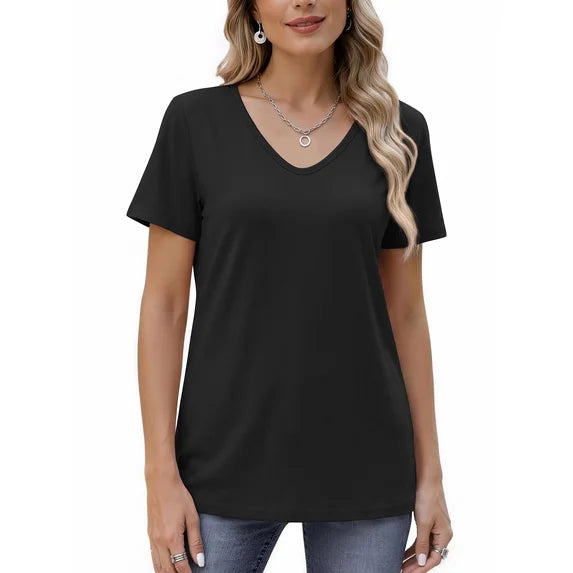 MOSHU 3 Pack T-Shirts for Women Short Sleeve Summer Womens Tops Casual Women T-shirts Summer Outfits