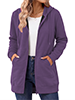 MOSHU Women Zip Up Hoodies Long Sleeve Cotton Fleece Sweatshirts for Women Casual Hooded Jackets Fall Tops with Pockets