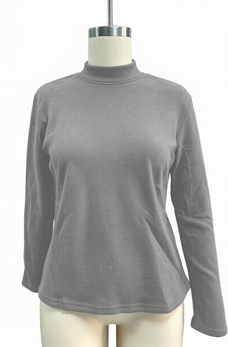 MOSHU Sweatshirts for Women Mock Neck Long Sleeve Shirts Lightweight Casual Pullover Sweatshirts Fall Womens Tops