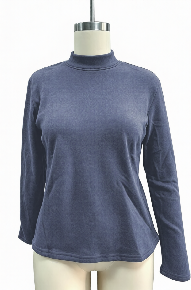 MOSHU Sweatshirts for Women Mock Neck Long Sleeve Shirts Lightweight Casual Pullover Sweatshirts Fall Womens Tops