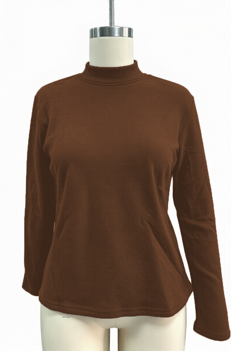 MOSHU Sweatshirts for Women Mock Neck Long Sleeve Shirts Lightweight Casual Pullover Sweatshirts Fall Womens Tops