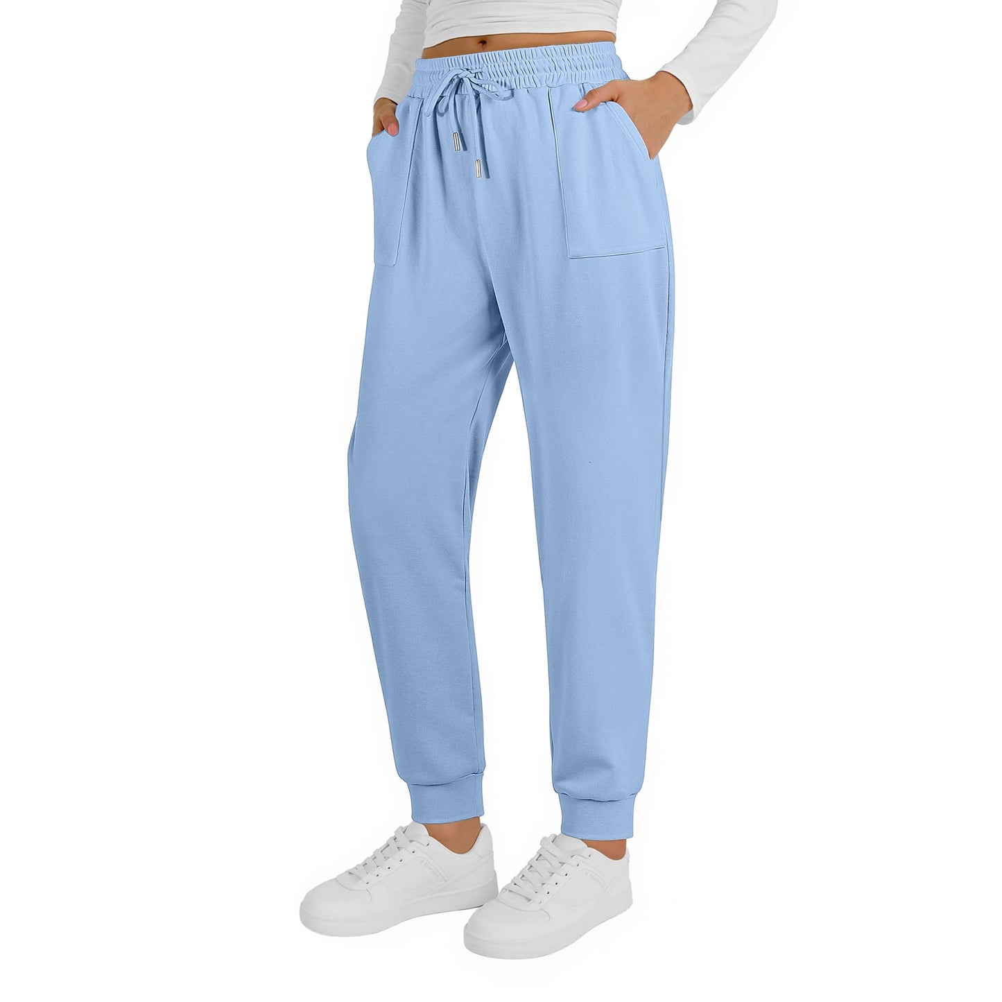 MOSHU Drawstring Sweatpants for Womens Lounge Casual Joggers Pants Fall Womens Sweatpants with Pockets