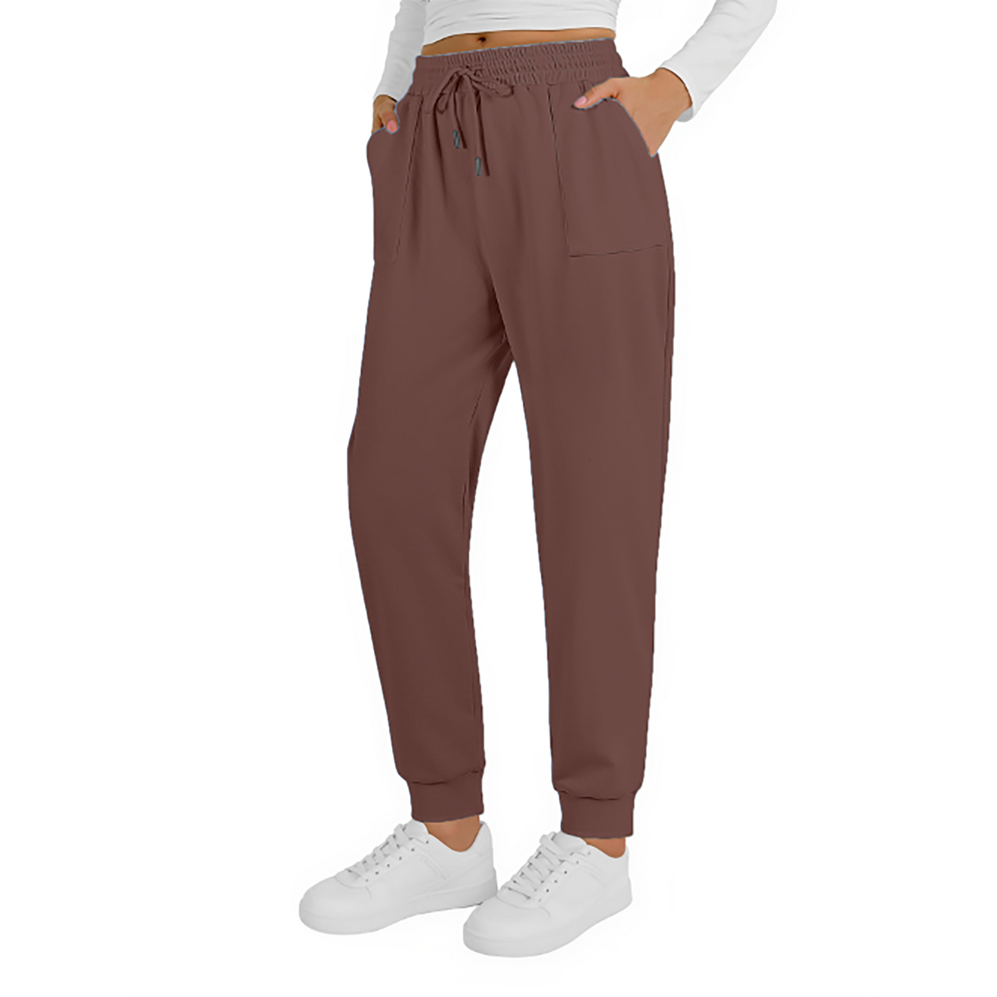 MOSHU Drawstring Sweatpants for Womens Lounge Casual Joggers Pants Fall Womens Sweatpants with Pockets