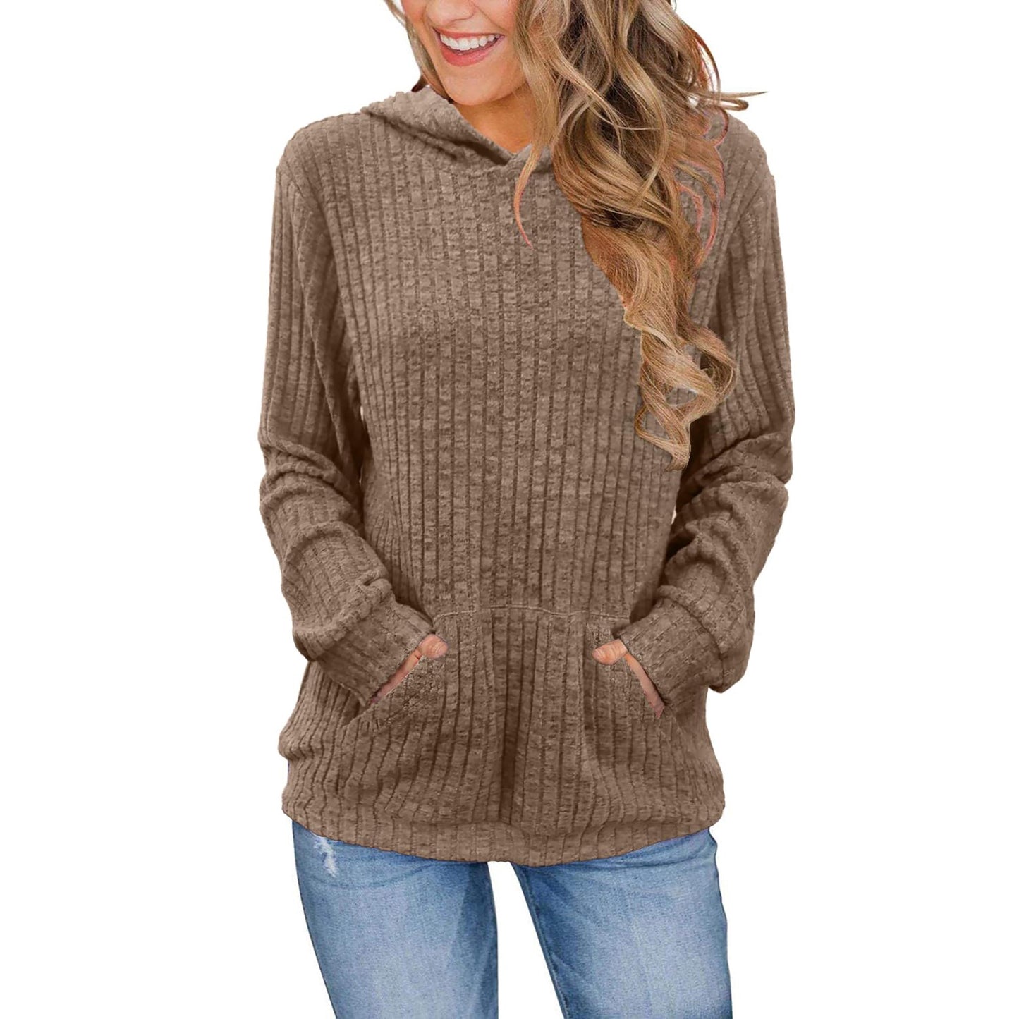 MOSHU Loose Hoodies for Women Casual Fall Tops Long Sleeve Womens Sweatshirts Pullover Fashion Shirts with Pocket