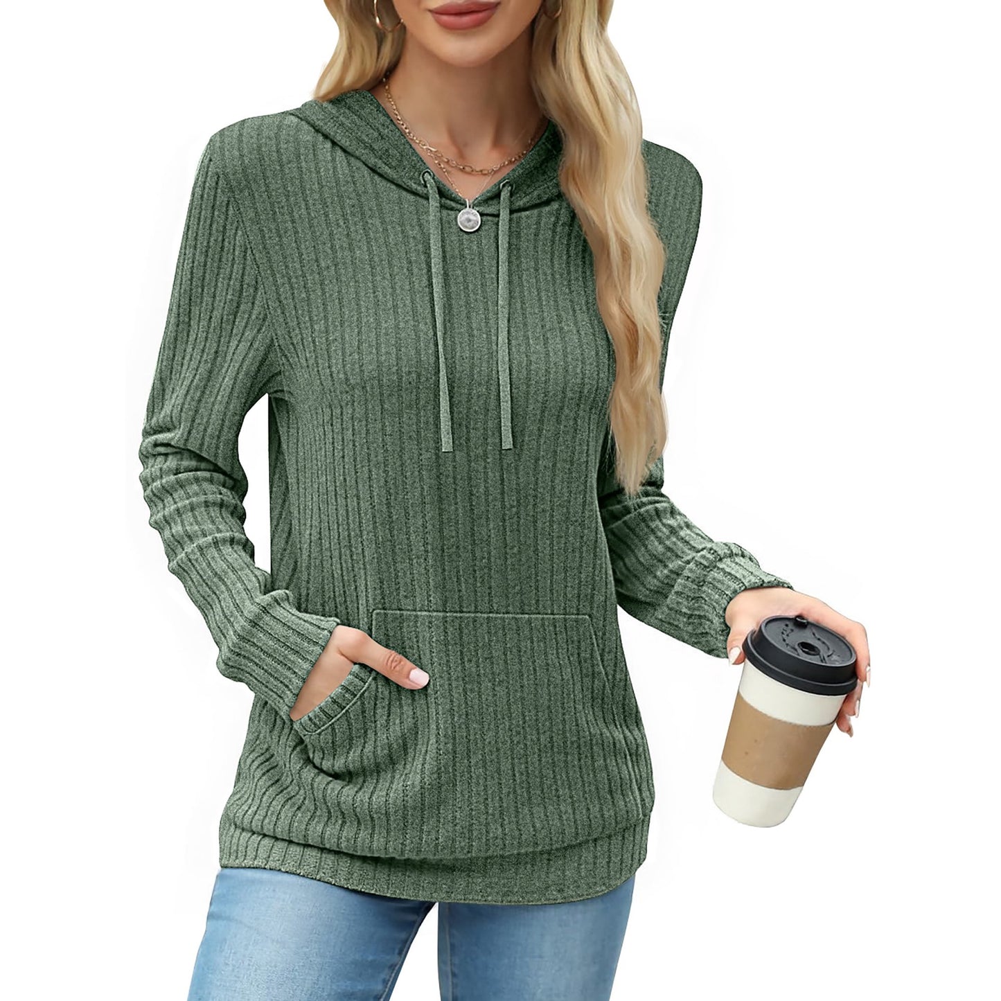 MOSHU Loose Hoodies for Women Casual Fall Tops Long Sleeve Womens Sweatshirts Pullover Fashion Shirts with Pocket