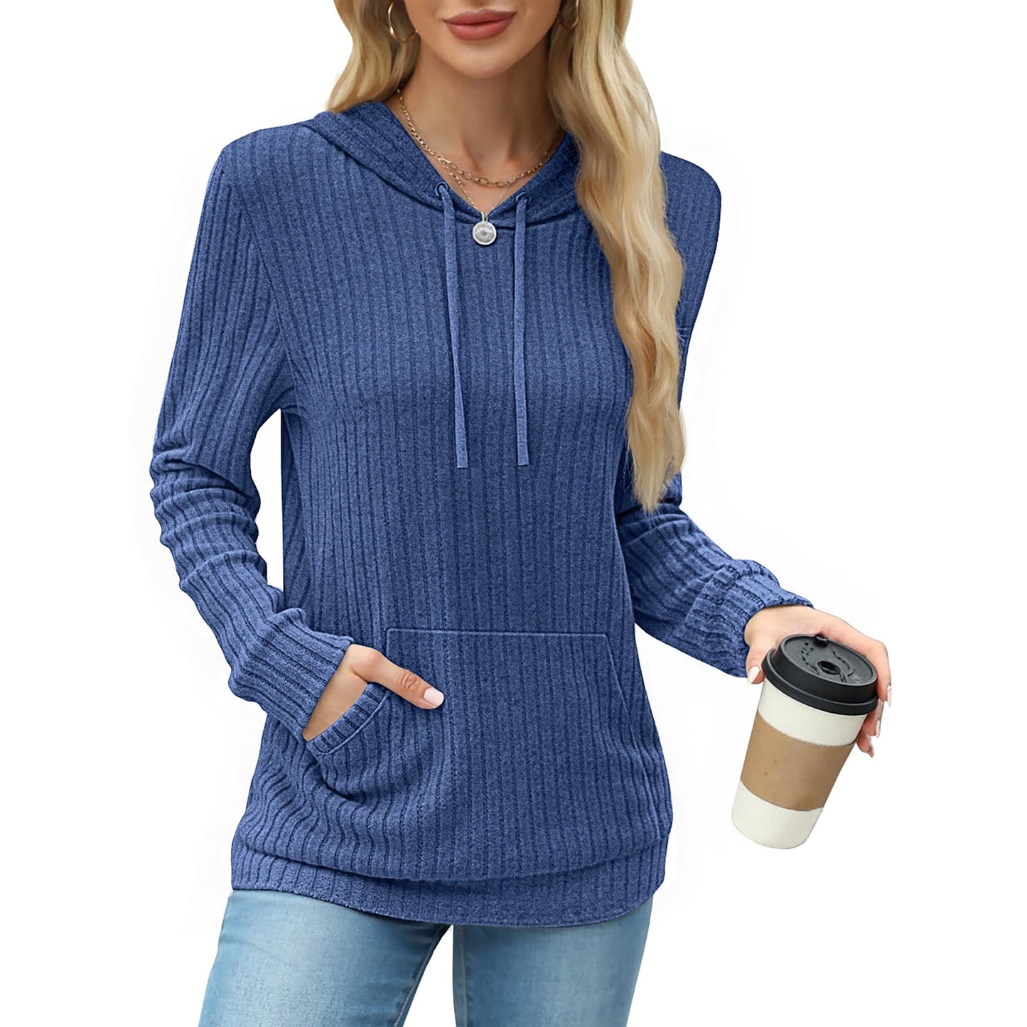 MOSHU Loose Hoodies for Women Casual Fall Tops Long Sleeve Womens Sweatshirts Pullover Fashion Shirts with Pocket