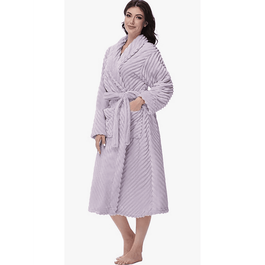 MOSHU Premium Robes for Women Super Soft Cozy Fleece Womens Robe Plush Long Bathrobe with Pockets