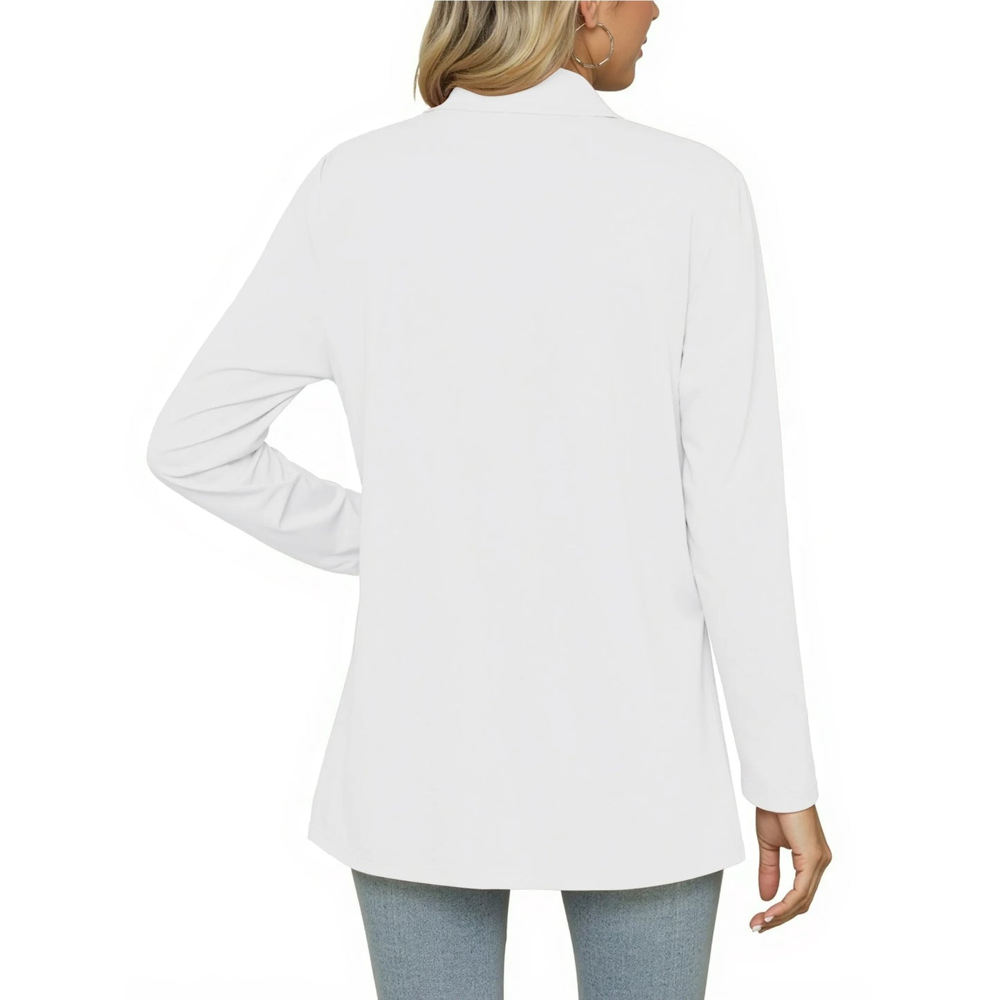 MOSHU Lightweight Cardigans for Women Long Sleeve Open Front Tops Casual Loose Fall Cardigan with Pockets