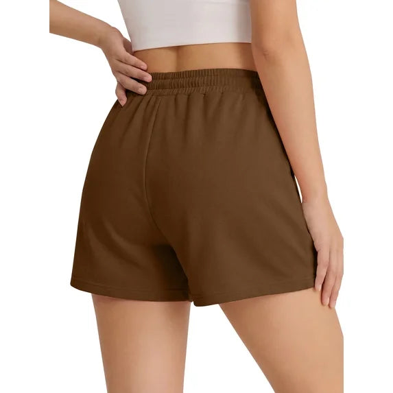 MOSHU Shorts for Women Drawstring Waist Women Shorts Summer Casual Shorts with Pockets